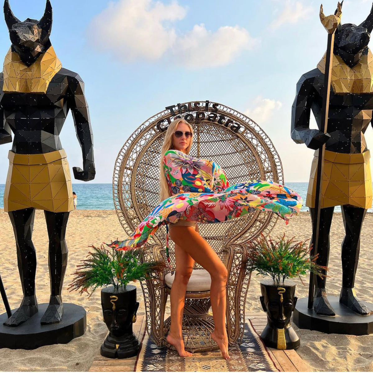 Geometric Anubis Sculptures