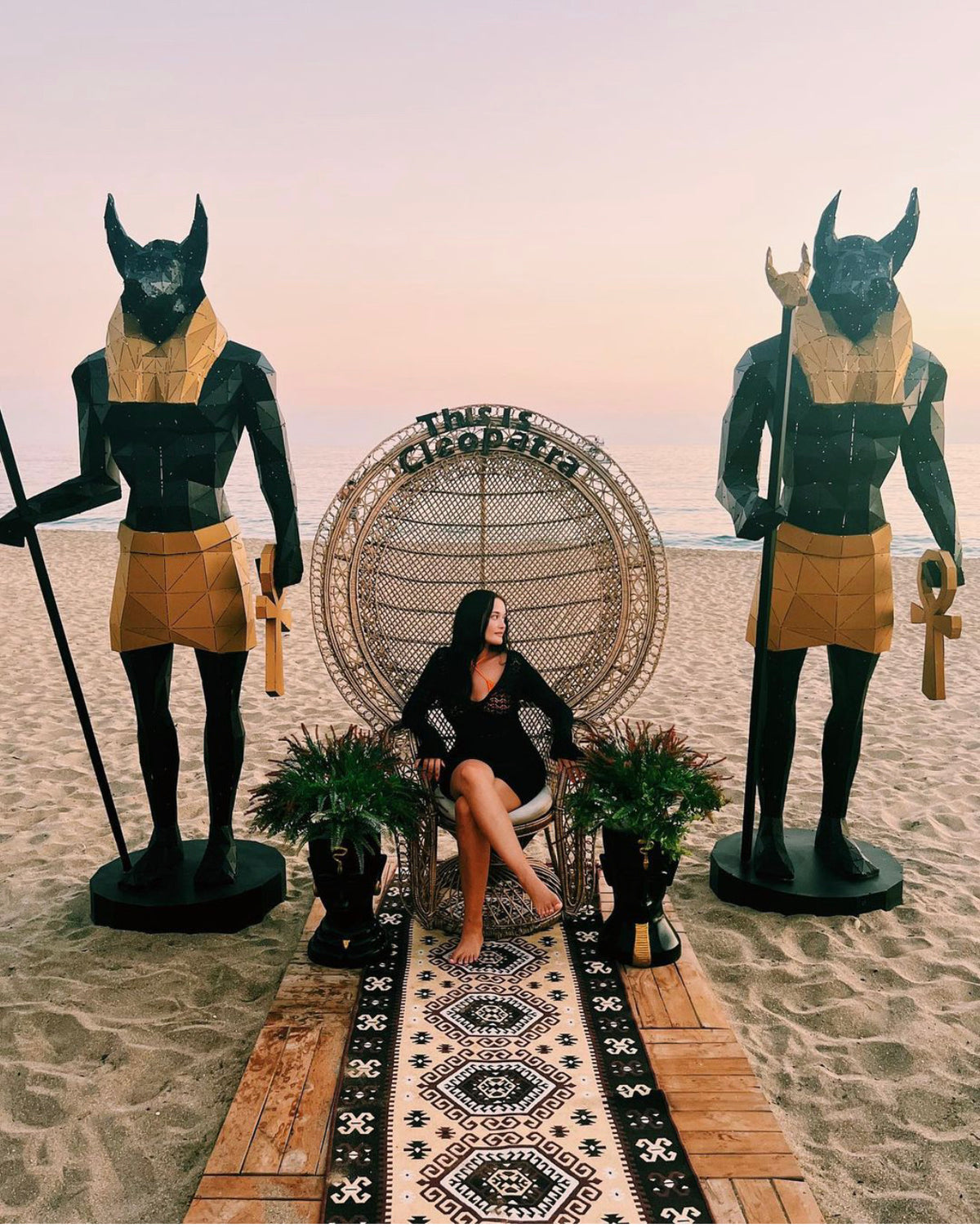 Geometric Anubis Sculptures