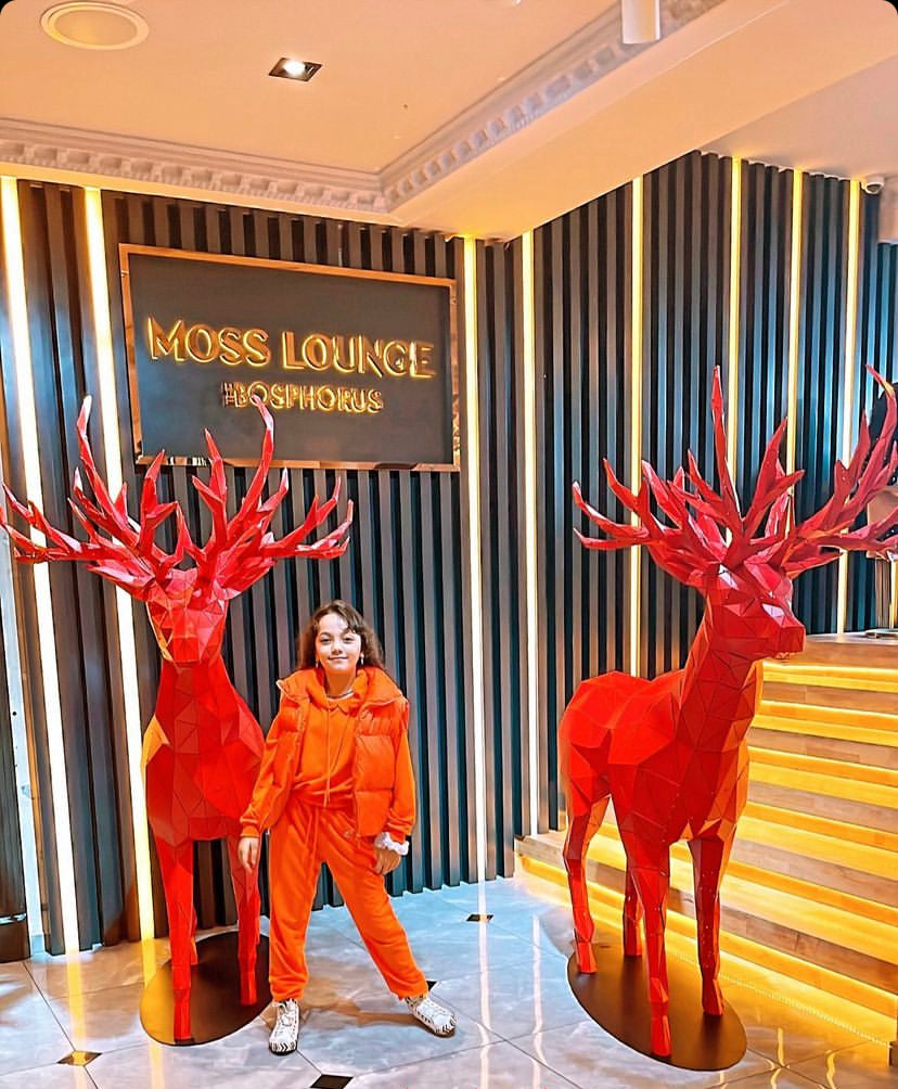Geometric Stag Sculptures